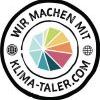 Klima-Taler-Badge mit Aufschrift "Wir machen mit"